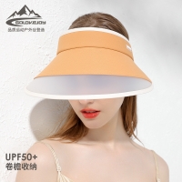 夏季防晒遮阳帽女士加大帽檐吸汗透气空顶帽子